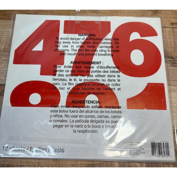 Recollections Red Alphabet Letter & Number Stickers 74 Pc 359827 - Picture 2 of 2